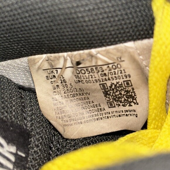 Nike Air Force 1 '07 LV8 "Go the Extra Smile" Gum Black Yellow‎ Mens Sz 8 EUC - Picture 5 of 6